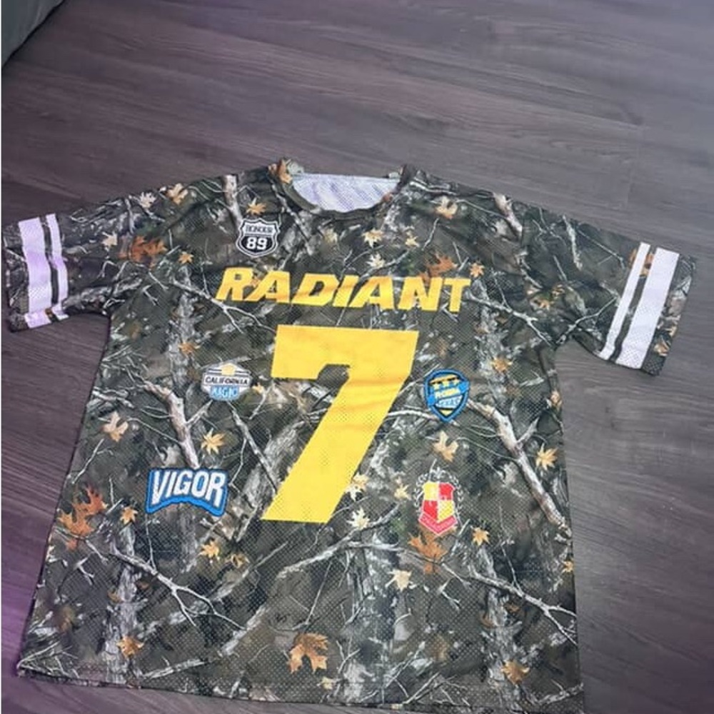 Realtree Camouflage Jersey with Yellow Accents